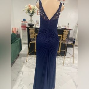 David bridal blue dress.